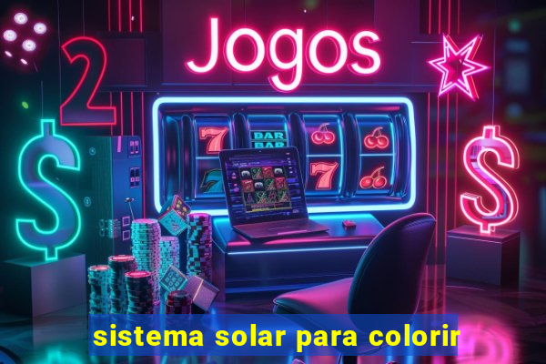 sistema solar para colorir